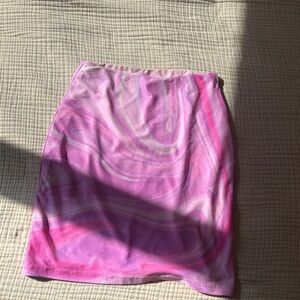 Pink Swirl Mini Skirt